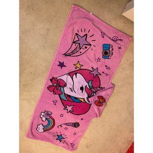 JoJo Siwa Unicorn beach towel with hood for toddler girl
